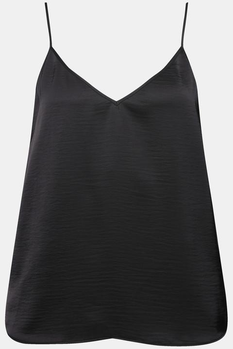 Actual product image Ulla Popken Satin Spaghetti Strap Tank (60)