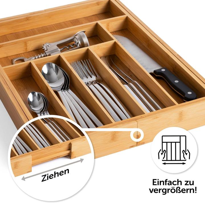 Produktbild Blumtal Bambus-Besteckkasten