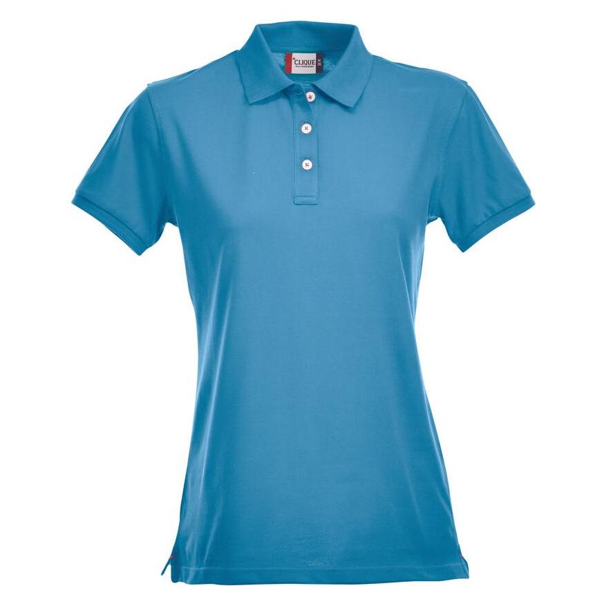 Clique, Damen, Shirts, Stretch Premium Polo Women, Türkis, (M)