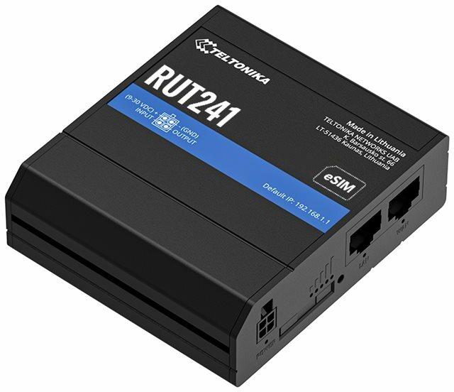 Teltonika RUT241 eSIM /LTE/3G/2G GLOBAL Router Universal PSU