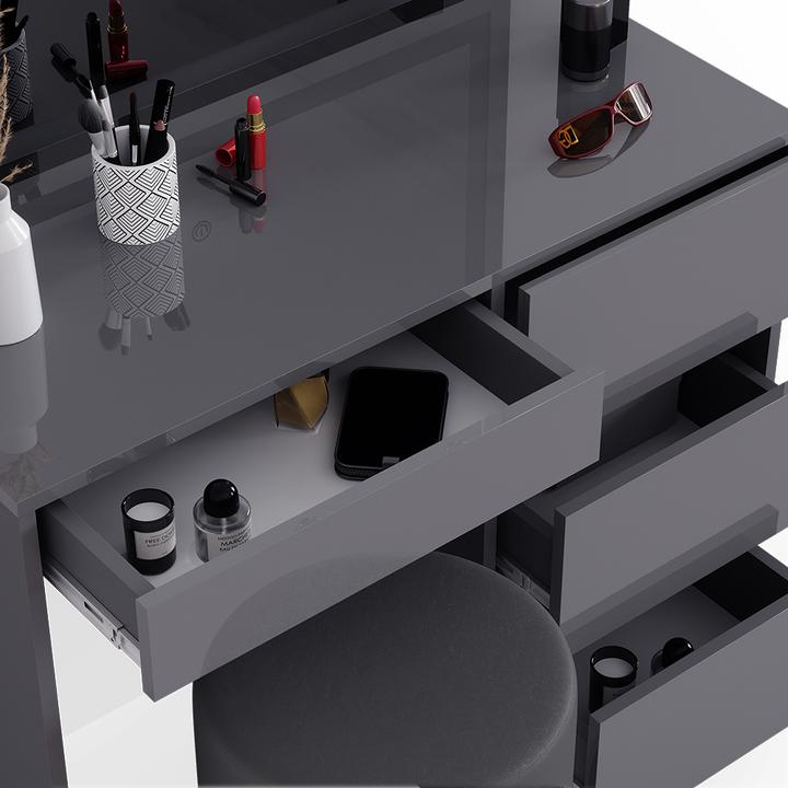 Produktbild Vicco Sherry mit Hocker und Beleuchtung (90 x 75 x 40 cm)