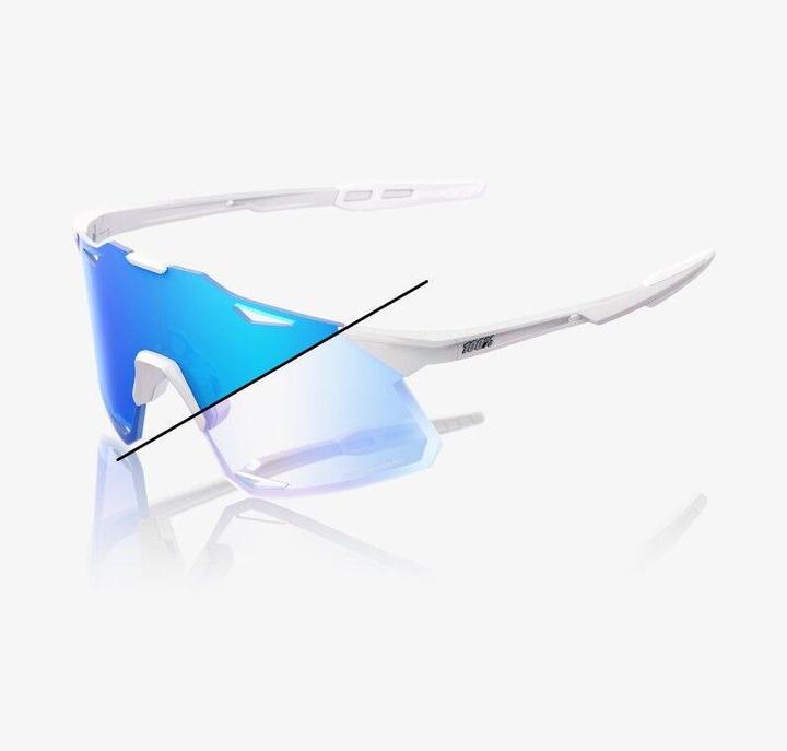 Actual product image 100% HYPERCRAFT LE - Bastille (Pearl White Glitter, Blue Mirror Photochromic)