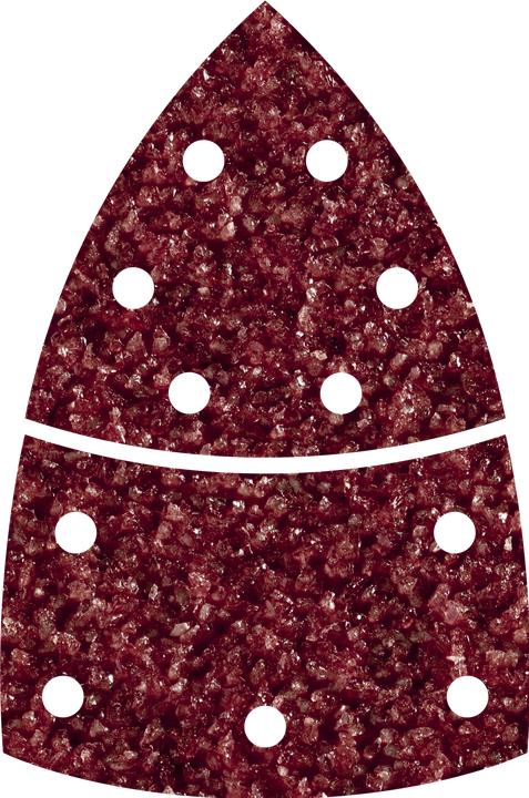 Immagine prodotto wolfcraft 10 fogli abrasivi adesivi 2 pezzi corindone K40 (40)