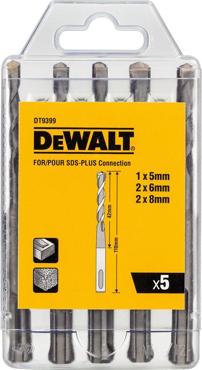 Image du produit DeWalt Kit de perçage au marteau dans un présentoir (5-8 millimètres)