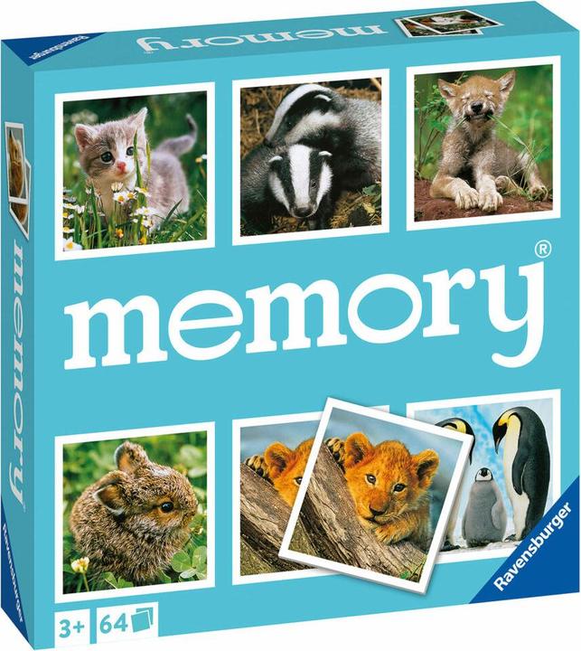 Produktbild Ravensburger Memory Tierkinder (Italienisch, Französisch, Deutsch, Englisch, Niederländisch, Schwedisch)
