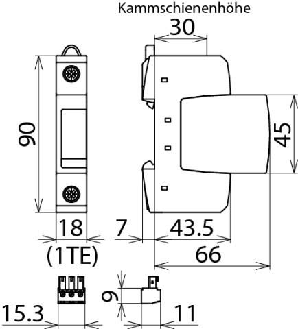 Immagine prodotto Dehn Surge arrester 1pole SPD Type 2 +Alarm