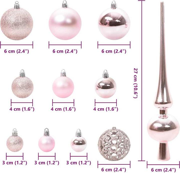 Produktbild vidaXL Weihnachtsornamente (81x)