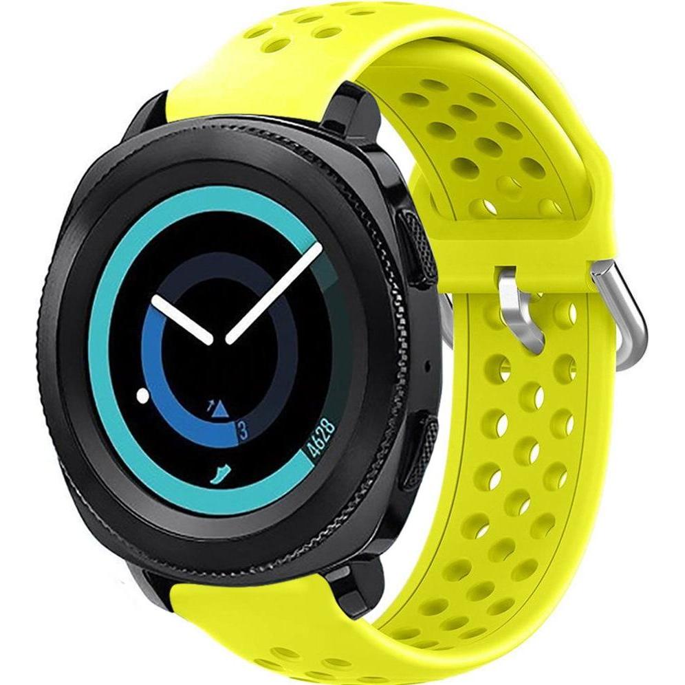 Strap-it Silikonband (Silikon, Gear Sport), Uhrenarmband, Gelb