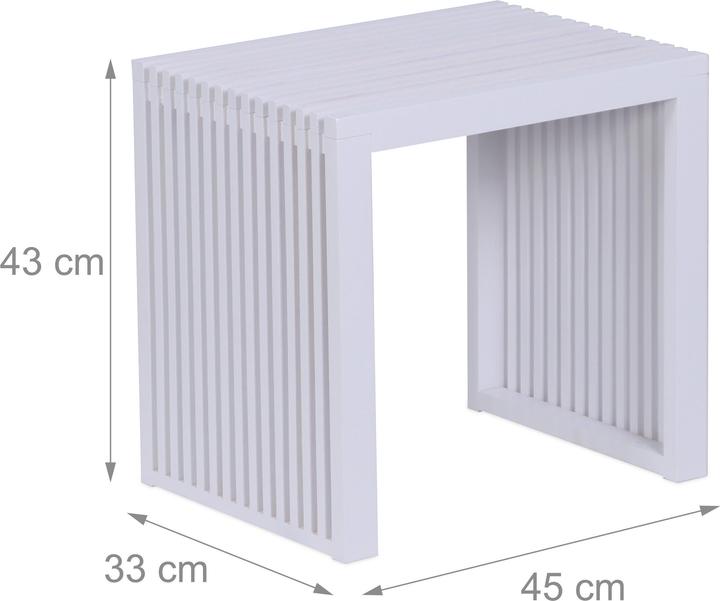 Actual product image Relaxdays bench (45 cm)