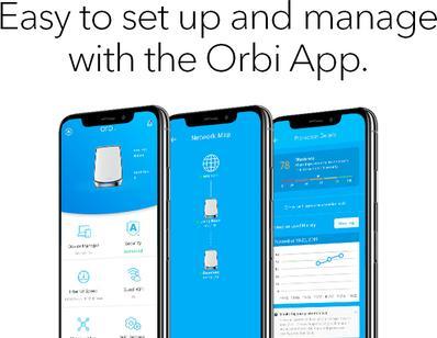 Actual product image Netgear Orbi WiFi 6 Mesh System AX6000 (RBK853)