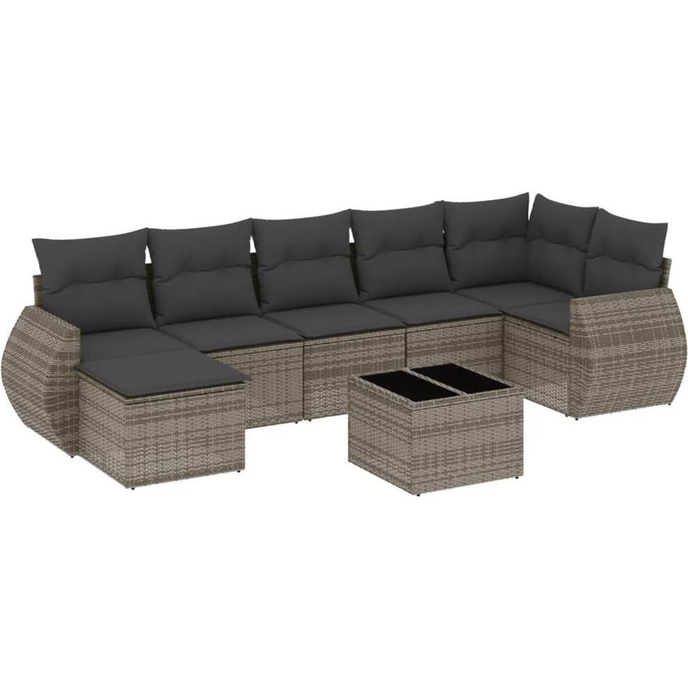VidaXL, Gartenlounge, 10-tlg. Garten-Lounge-Set mit Kissen