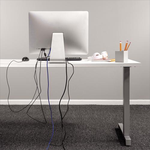 Produktbild Fellowes Kabelbündler Cable Zip, silber, Länge: 2,0 m Kabelführungs- und Schutzsystem, Durchmesser: 20 mm (Kabeldurchlass, 20 cm)