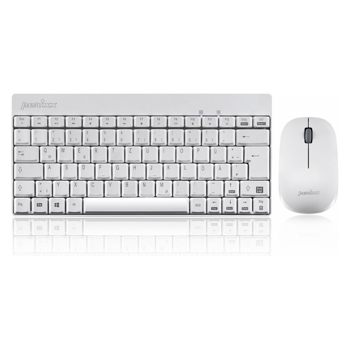 Perixx PERIDUO-712 Tastatur-und-Maus-Set (DE, Kabellos) (PERIDUO-712 DE W)