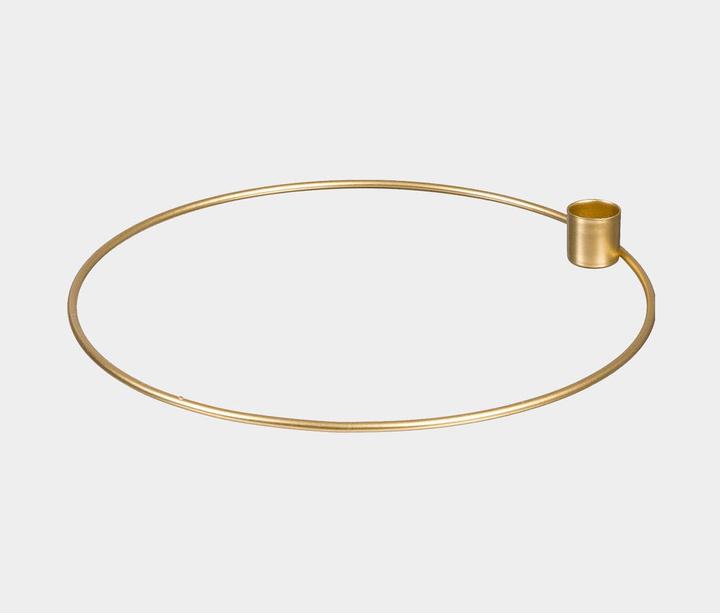 Halbach Metall-Kerzenhalter Ring Ø 25 cm, gold