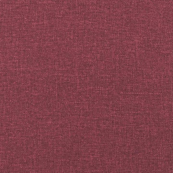 Actual product image vidaXL 2-seater sofa with decorative cushions wine red 140 cm fabric, colour (2 person sofa)