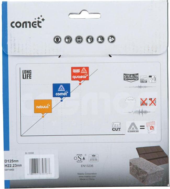 Actual product image Makita Diamond cutting disc 125x22,23