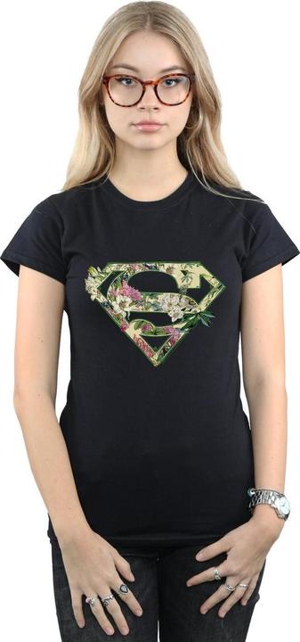 Immagine prodotto Supergirl Floral Shield Maglietta Donna (L)