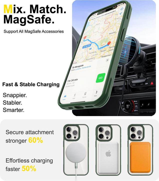 Image du produit Cadorabo Coque pour Apple iPhone 15 PRO compatible MagSafe (Apple iPhone 15 Pro)