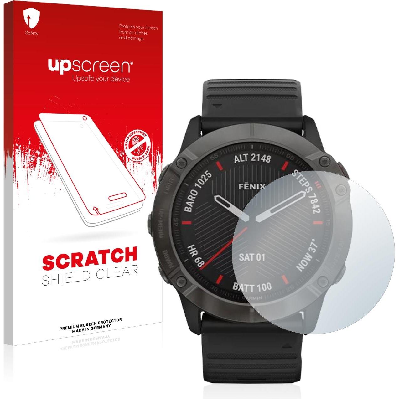upscreen Scratch Shield Displayschutz, Smartwatch Schutzfolie, Transparent