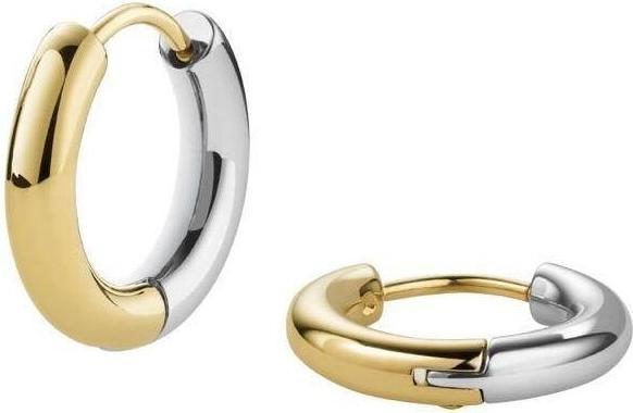 Actual product image Rosefield Delicate Steel Bicolour Earrings Hoops JEDHG-J710