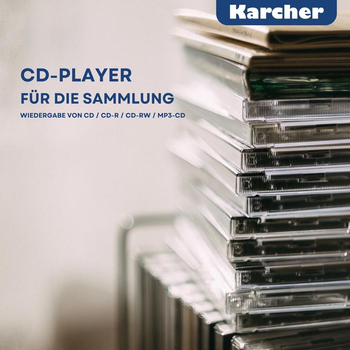Actual product image Karcher MC 6475D Stereoanlage / Kompaktanlage mit DAB+ Radio, CD-Player, Bluetooth, USB und 20W RMS (CD player, Bluetooth, 1x 20 W)