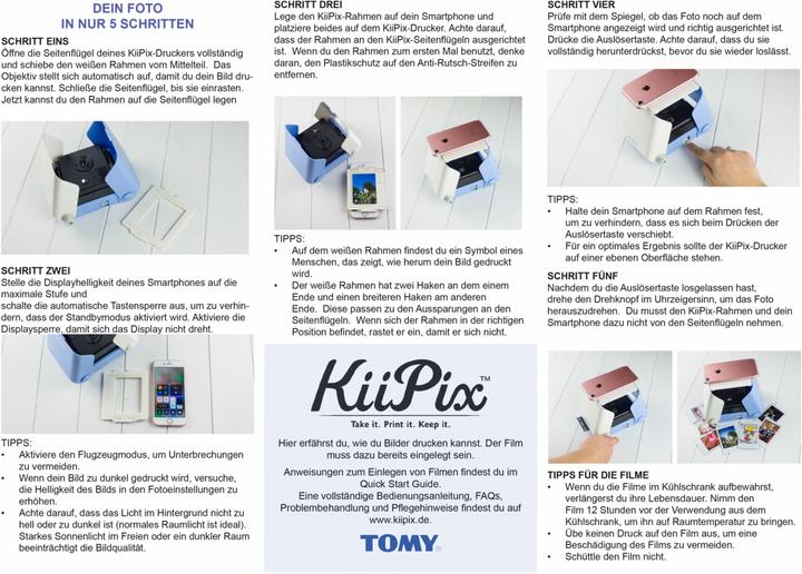 Produktbild KiiPix Cherry inkl. Fujifilm instax mini Film