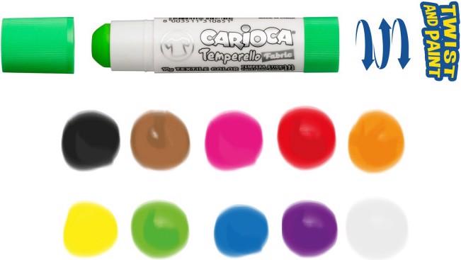 Actual product image Carioca Painting textile markers (10 x)