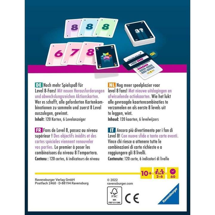 Image du produit Ravensburger Jeu de cartes de maître de niveau 8 (Allemand, Français, Néerlandais, Italien)