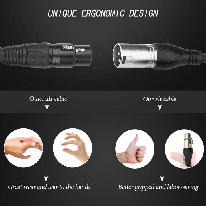 Image du produit Nuosiya XLR Mikrofon-Splitterkabel-Set (3m, 6 Stück) (3 m, XLR)