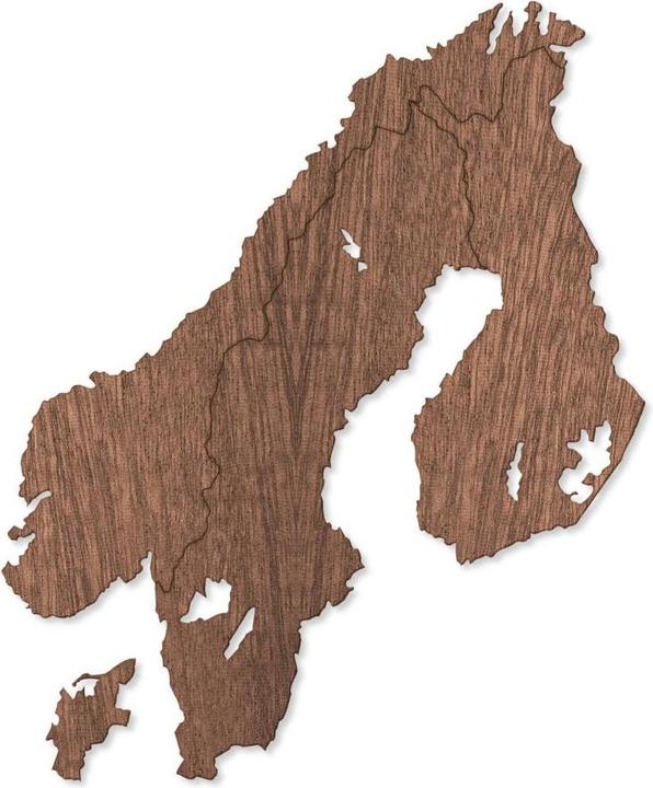 Produktbild Trenddeko Karte Skandinavien (36 x 46 cm)