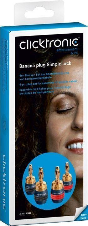 Produktbild clicktronic Bananen-Stecker SimpleLock