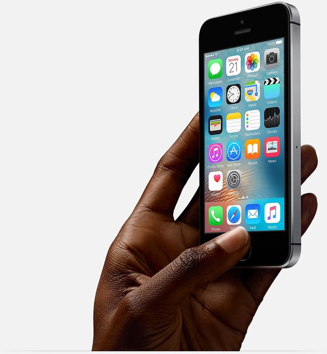 Actual product image Apple iPhone SE (32 GB, Space grey, 4", Single SIM, 4G)