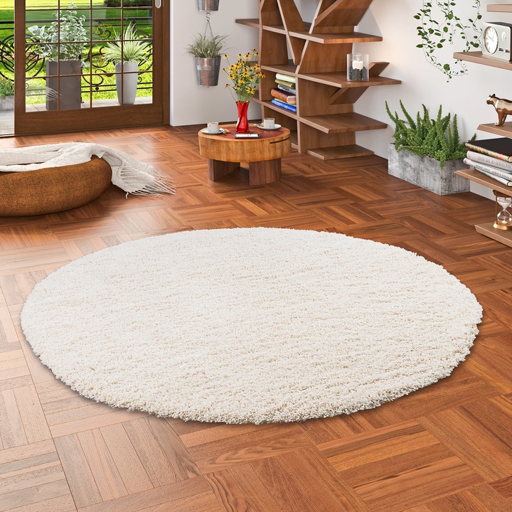 Actual product image Pergamon Long pile shaggy carpet Luxury (Ø 120 cm)