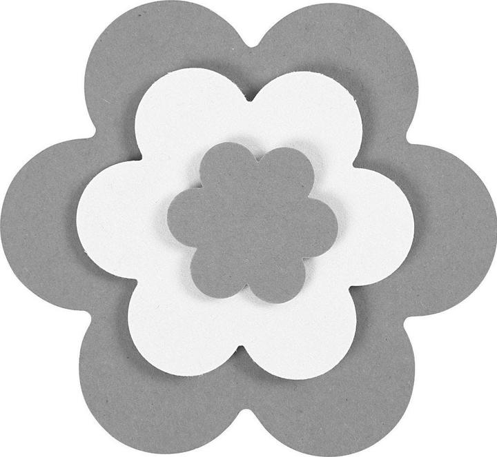 Produktbild Creativ Company Motivstanzer Blumen 3 Stück, Durchmesser: 7.5 cm, 4.9
