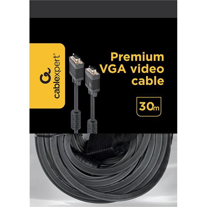 Thumbnail - Gembird Cablexpert Premium CC-PPVGA-30M-B (30 m, VGA), Video Kabel