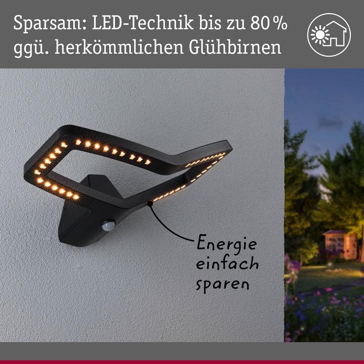 Actual product image Paulmann Outdoor wall light Alara (600 lm, IP44)