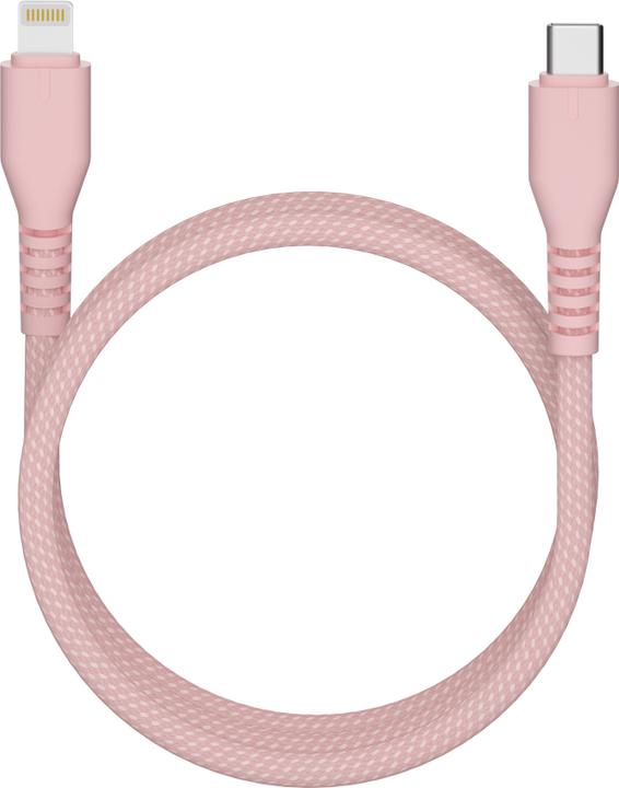 Immagine prodotto Qualo nylon cable USB-C - Lightning 1.5m 2,4A pink QKN-CL-16 (1.50 m)