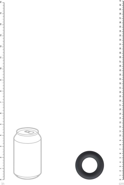 Immagine prodotto Shots Liquid Silicone Cockring - L - Black (6.60 cm)