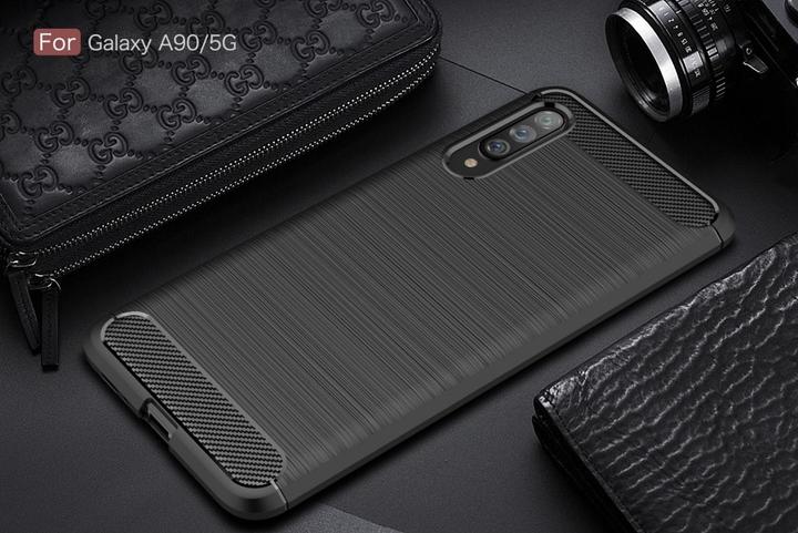 Image du produit Screenguard Samsung Galaxy A90 5G Housse Carbon Brushed Soft TPU (Samsung Galaxy A90 5G)