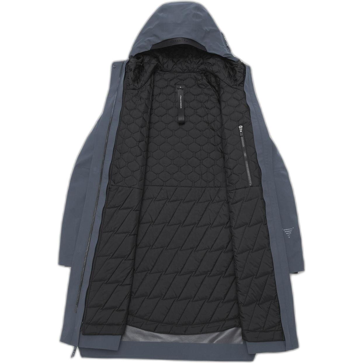 Thumbnail - Krakatau, Damen, Jacke, damen parka mit kapuze mercury (XL), Grau, XL