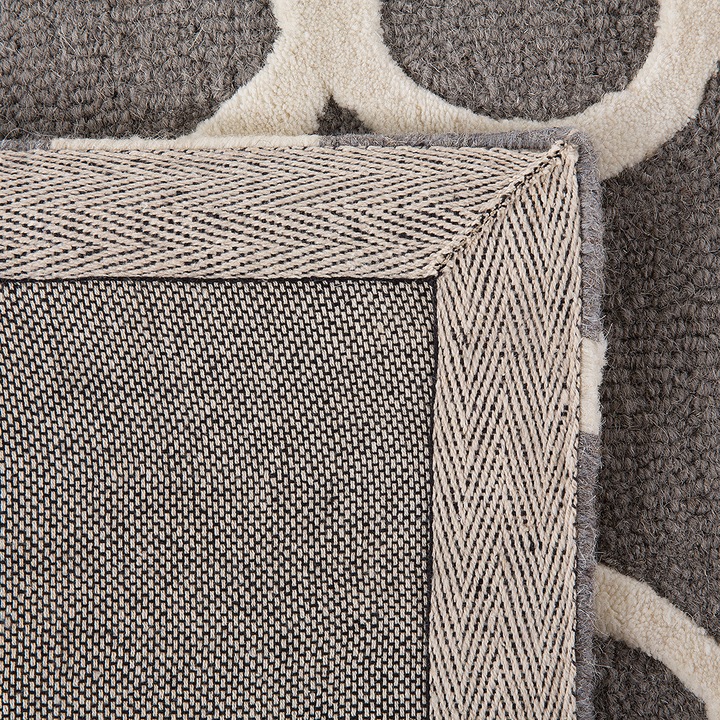 Produktbild Beliani Dunkelhaarige Wolle 80 x 150 cm grau ZILĖ (150 x 80 cm)
