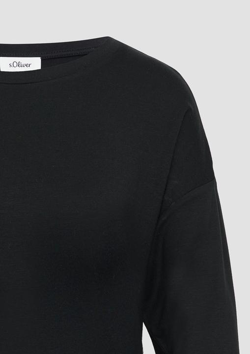 Immagine prodotto S.Oliver T-Shirt Longsleeve mit überschnittenen Schultern und abgerundetem Saum (36)