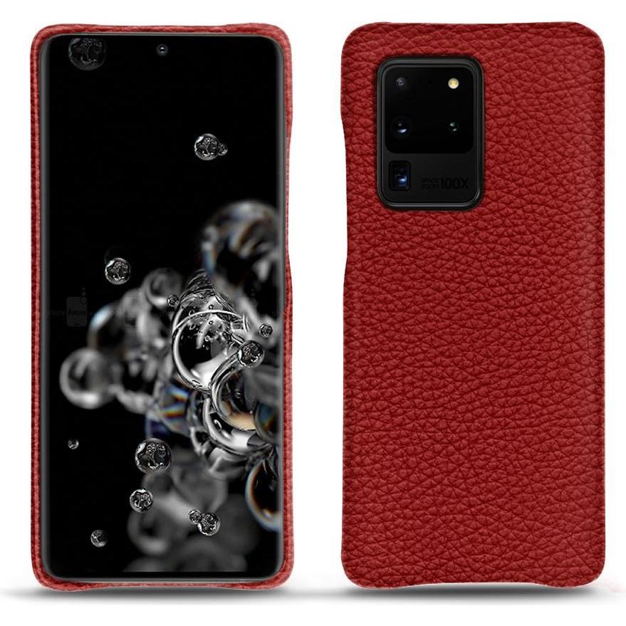 Noreve Lederschutzhülle (Samsung Galaxy S20 Ultra 5G), Smartphone Hülle, Rot