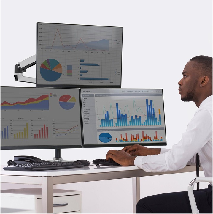 Produktbild Ergotron Zusatzarm inkl. Ringsatz für LX Monitor Arm (Tisch, 32.01")