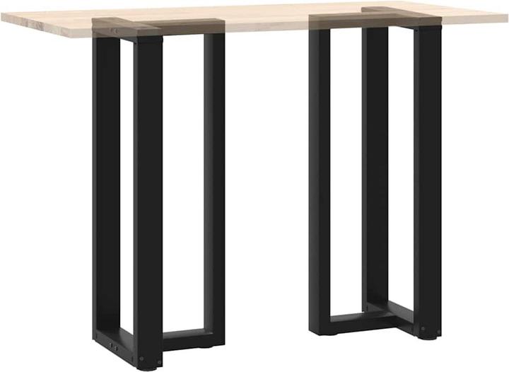 Immagine prodotto vidaXL Gambe tavolo bar a T 2 pezzi nero 50x35x(101-102) cm gamba tavolo in acciaio