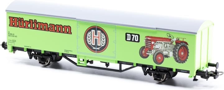 Actual product image Piko SBB serviced freight car Hürlimann tractors SBB Ep.IV (Track H0)