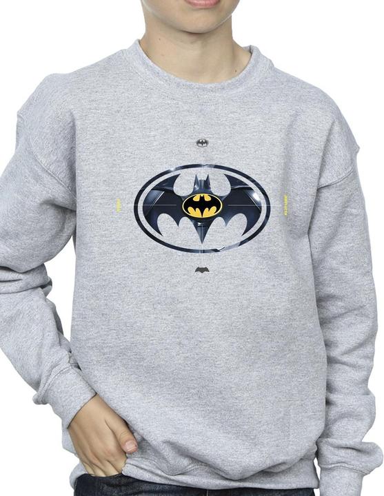 Produktbild The Flash Batman Metal Logo Sweatshirt Jungen (140, 146)