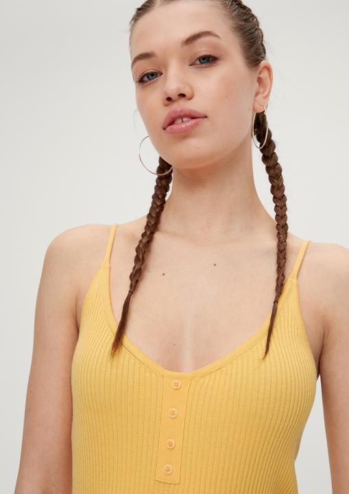 Image du produit s.Oliver Strickpullunder Crop Top aus Viskosemix (XL)