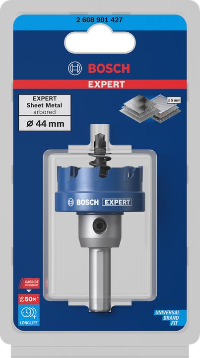 Productafbeelding Bosch Professional Zubehör Blau Zubehör 2608901427 Präzision für Bleche Hartmetall 44 mm (44 mm)