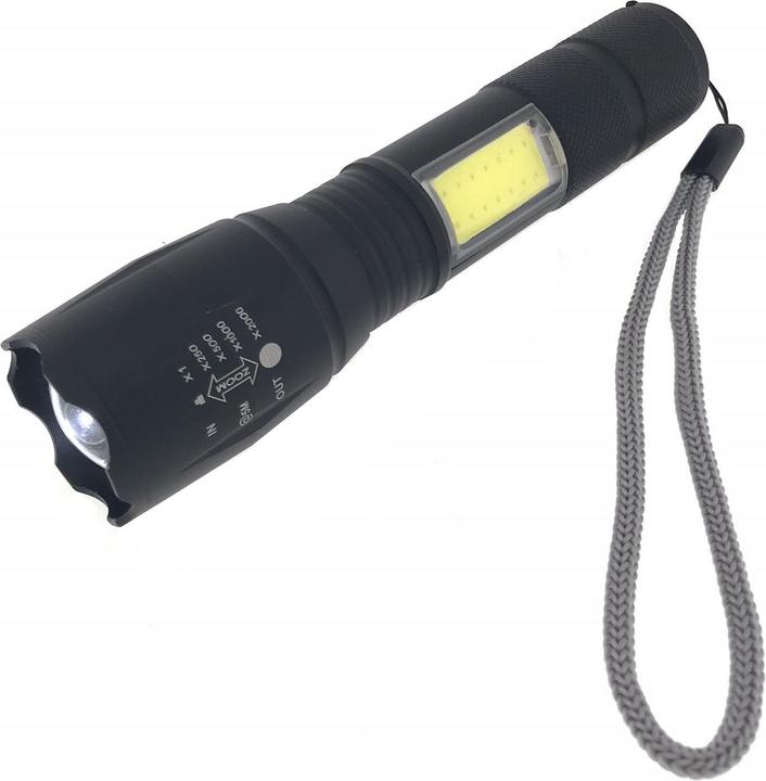 Actual product image ProPlus Torch tactical 5W LED + 3W COB 2-in-1 rechargeable (12.50 cm)